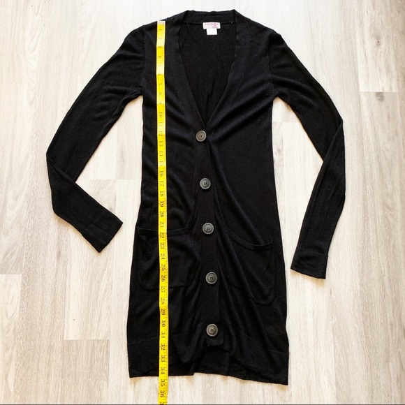 Aritzia x Kenzie Girl Long Knit Cardigan Black - Picture 9 of 12